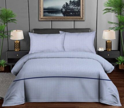 Bellissimo Salcombe Stripe Cotton Rich Duvet Set