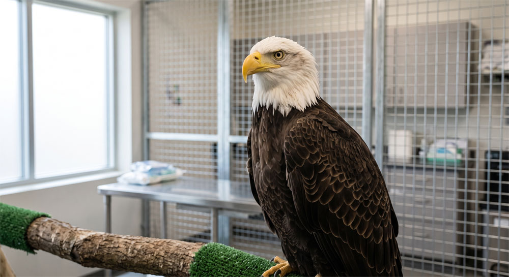 Jackie the Eagle Update: Critical but Fighting at Ojai Raptor Center